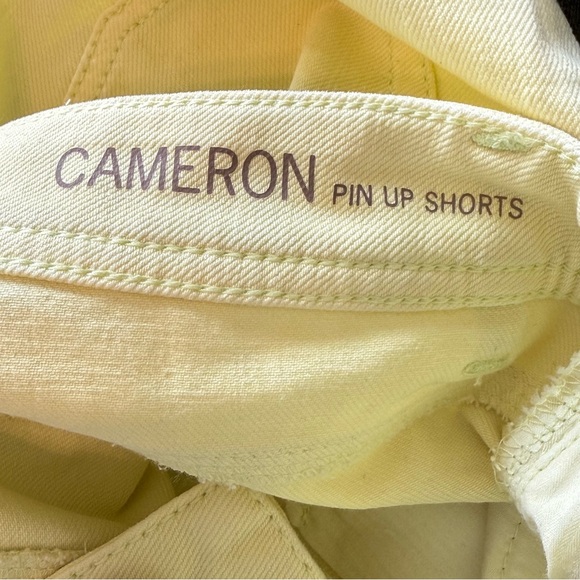 New DL1961 Cameron Pin Up Shorts in Meringue Yellow | Size 30 - Picture 8 of 14